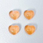 Glow in the Dark Heart Resin Charms | 21–24mm Flatback Cabochons