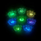 Glow in the Dark Crab Resin Charms | Luminous Colorful Flatback Cabochons for DIY Crafts & Jewellery Making (20x30mm)