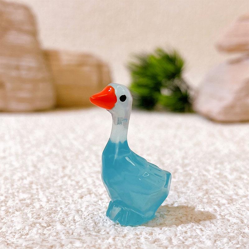 Colorful glow in the dark goose resin charms approximately 20 by 30 mm