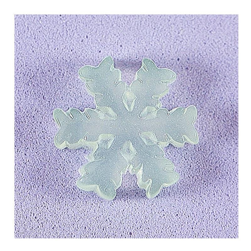 Glow in the Dark Snowflake Resin Charms luminous flatback resin cabochons for DIY crafts