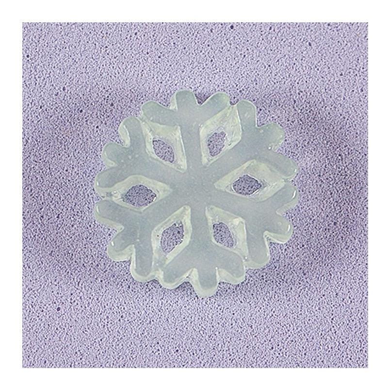 Glow in the Dark Snowflake Resin Charms luminous flatback resin cabochons for DIY crafts
