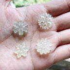 Glow in the Dark Snowflake Resin Charms luminous flatback resin cabochons for DIY crafts