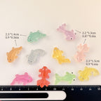 Glow in the Dark Fish Resin Charms luminous flatback resin cabochons for DIY crafts