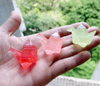 Glow in the Dark Paper Crane & Animal Resin Charms | Flatback Luminous Cabochons for DIY Crafts