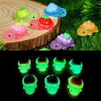 Glow in the Dark Turtle Resin Charms | Luminous Flatback Cabochons for DIY Crafts