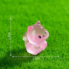 Glow in the Dark Squirrel Resin Charms luminous flatback resin cabochons for DIY crafts