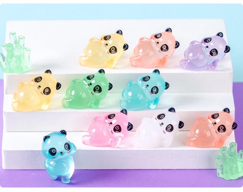 Assorted glow in the dark animal resin cabochons for crafts
