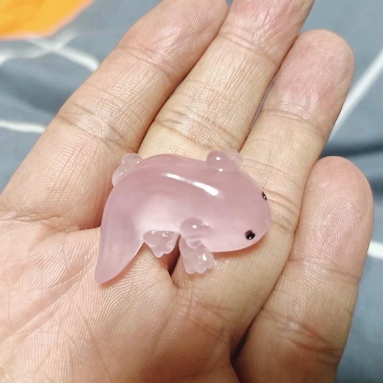 Glow in the Dark Salamander Resin Charms luminous flatback resin cabochons for DIY crafts