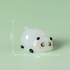 Mixed glow in the dark panda animal resin charms for kawaii DIY crafts