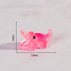 Glow in the Dark Alligator & Crocodile Resin Charms | Flatback Cabochons