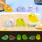 Glow in the Dark Seal Pup Resin Charms | Luminous Flatback Cabochons for DIY Crafts & Jewellery Making (10x18mm)
