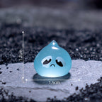 Glow in the dark water droplet resin charm cabochon for DIY crafts and decoden