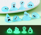 Glow in the dark water droplet resin charm cabochon for DIY crafts and decoden