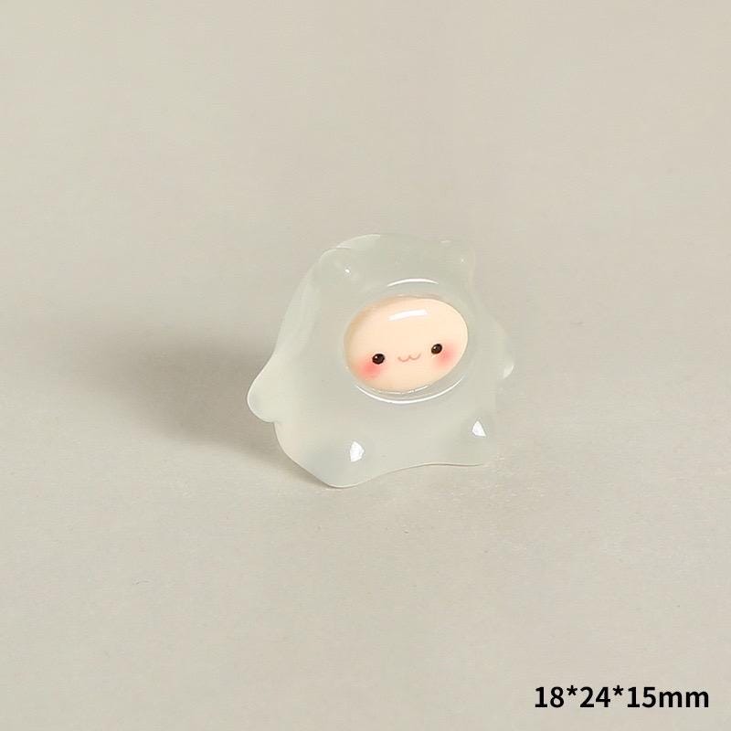 Mixed Glow in the Dark Animal Resin Charms luminous flatback resin cabochons for DIY crafts