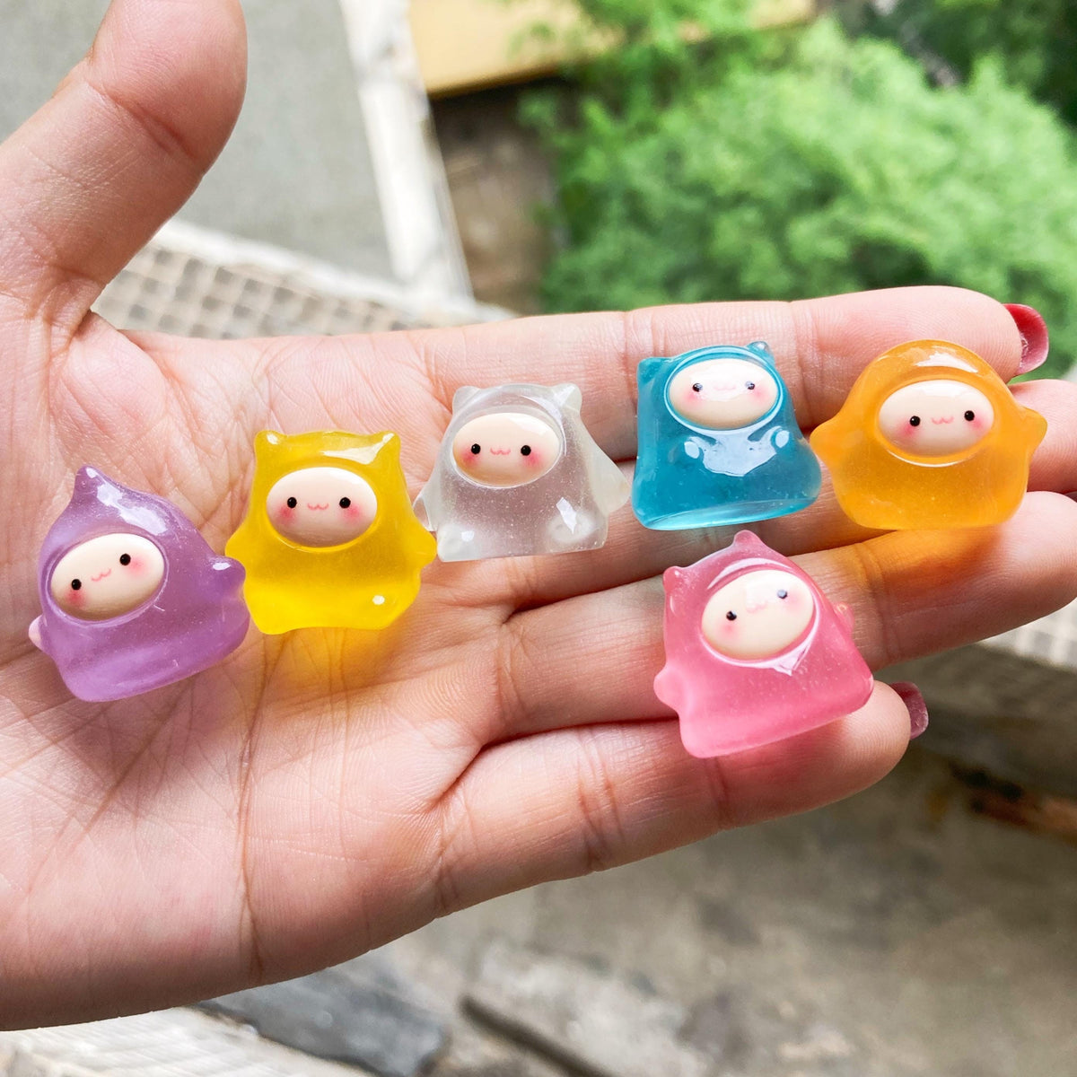 Mixed Glow in the Dark Animal Resin Charms luminous flatback resin cabochons for DIY crafts