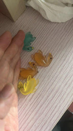 Mini glow in the dark roasted duck resin cabochons