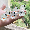 Glow in the Dark Cow Resin Charms for DIY Crafts & Phone Case Decoration