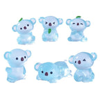 Glow in the Dark Koala Resin Charms for DIY Crafts & Phone Case Decoration