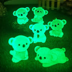 Glow in the Dark Koala Resin Charms for DIY Crafts & Phone Case Decoration