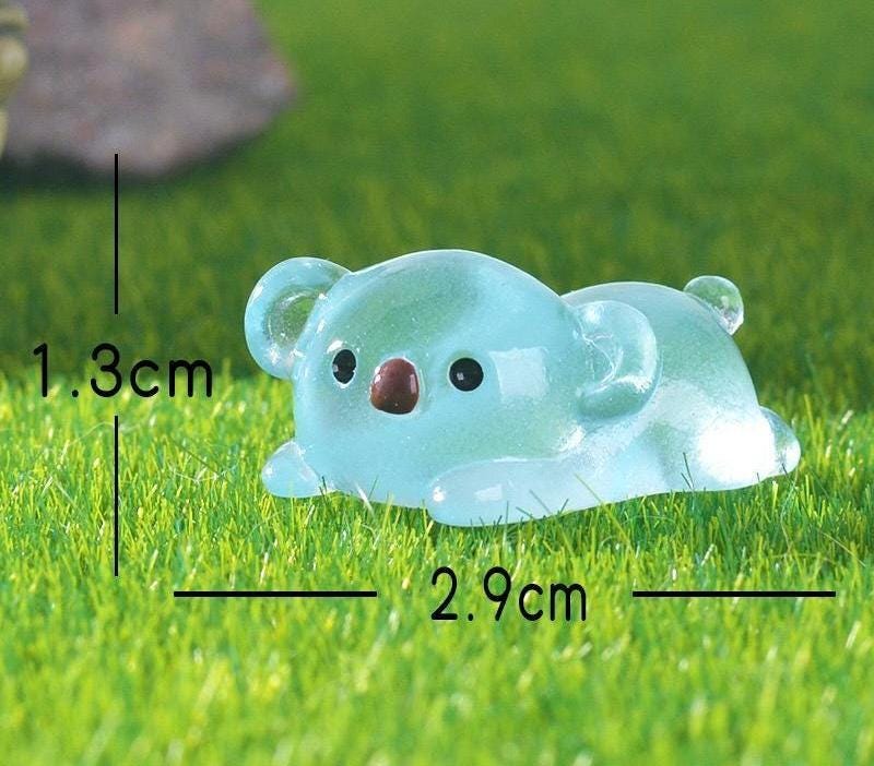 Glow in the Dark Koala Resin Charms for DIY Crafts & Phone Case Decoration