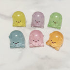Glow in the Dark Pig Resin Charms | Kawaii Flatback Cabochons