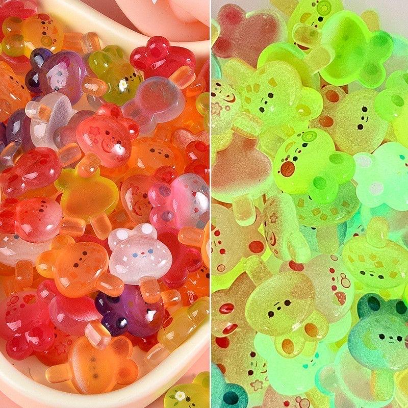 Glow in the Dark Ice Cream Dessert Resin Charms | Kawaii Cabochons