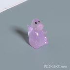 Glow in the Dark Dinosaur Resin Charms | Luminous Flatback Cabochons for DIY Crafts & Phone Case Decoration