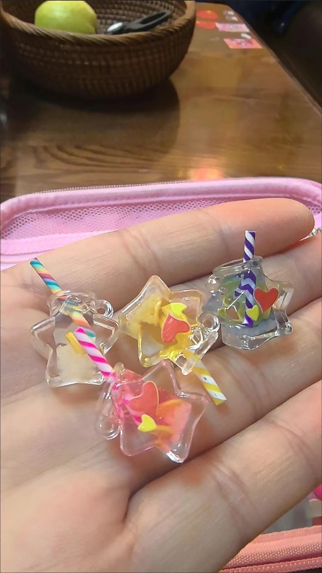 Glow in the Dark Star Wishing Bottle Resin Charms | 24×17mm Cabochons