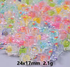 Glow in the Dark Star Wishing Bottle Resin Charms | 24×17mm Cabochons