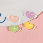 Glow in the Dark Heart Candy Resin Charms | 12×25mm Cabochons