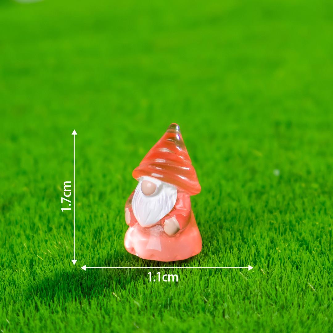 Glow in the Dark Santa Gnome Resin Charms | Luminous Christmas Flatback Cabochons for DIY Crafts & Jewellery Making