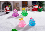 Glow in the dark Christmas tree resin cabochons 21 by 26mm