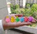 Glow in the dark Christmas tree resin cabochons 21 by 26mm