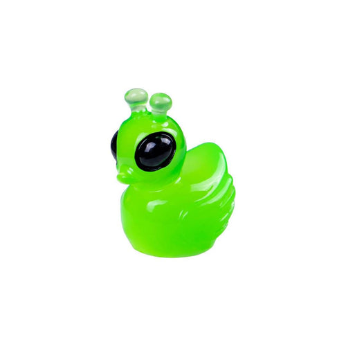 Glow in the Dark Alien Duck Resin Charms | Luminous Space Duck Flatback Cabochons for DIY Crafts & Jewellery Making