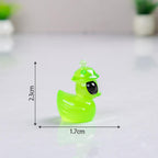 Glow in the Dark Alien Duck Resin Charms | Luminous Space Duck Flatback Cabochons for DIY Crafts & Jewellery Making