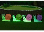 Glow in the Dark Snail Resin Charms luminous flatback resin cabochons for DIY crafts