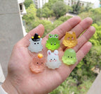 Glow in the Dark Ghost Resin Charms luminous flatback resin cabochons for DIY crafts
