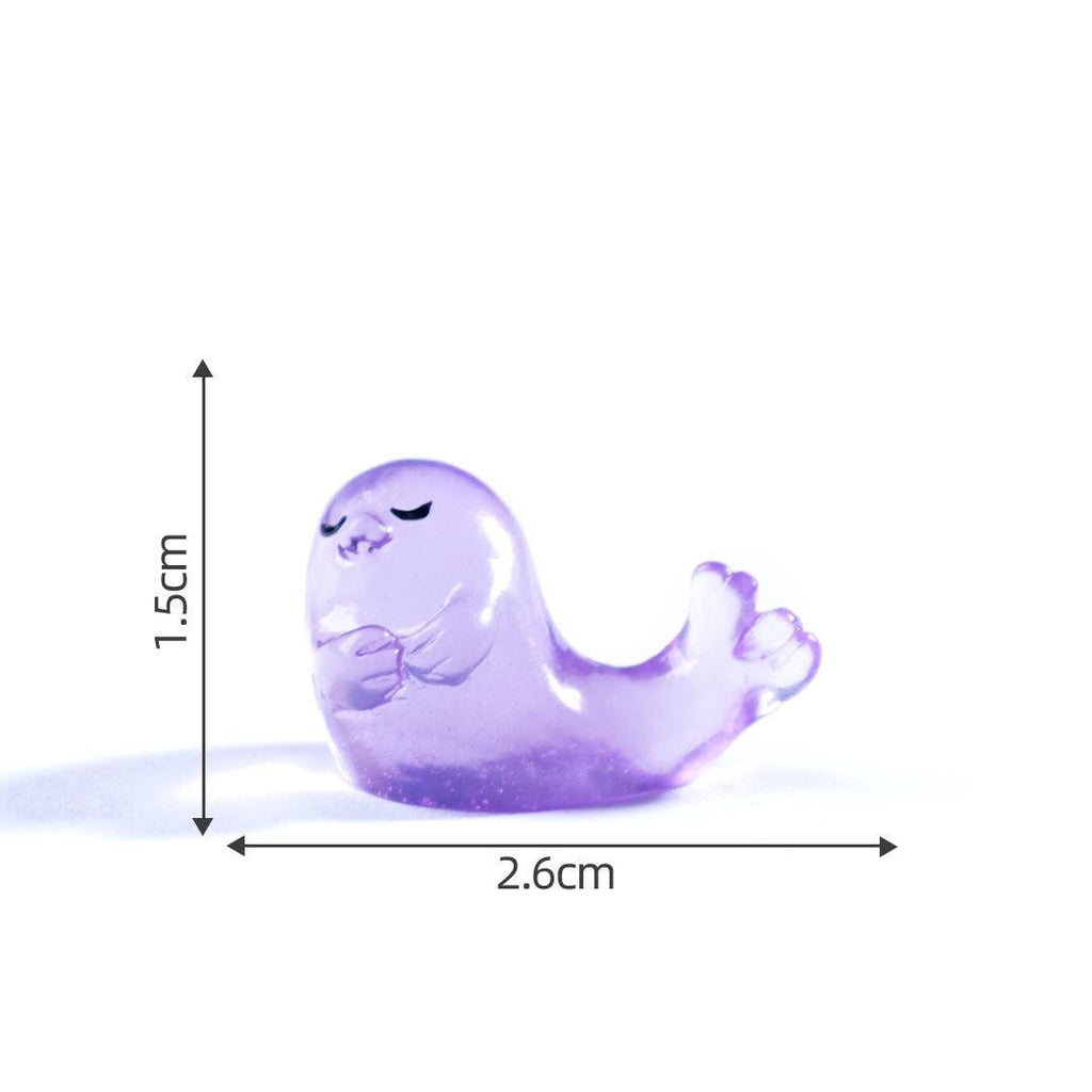 Colorful glow in the dark seal resin cabochons for ocean crafts