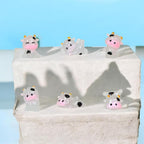 Glow in the dark milk cow resin charm cabochon for DIY crafts and decoden