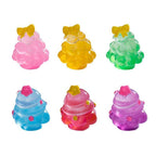 Glow in the dark Christmas tree resin cabochons 21 by 26mm