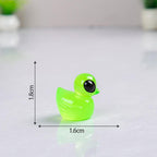 Glow in the Dark Alien Duck Resin Charms | Luminous Space Duck Flatback Cabochons for DIY Crafts & Jewellery Making
