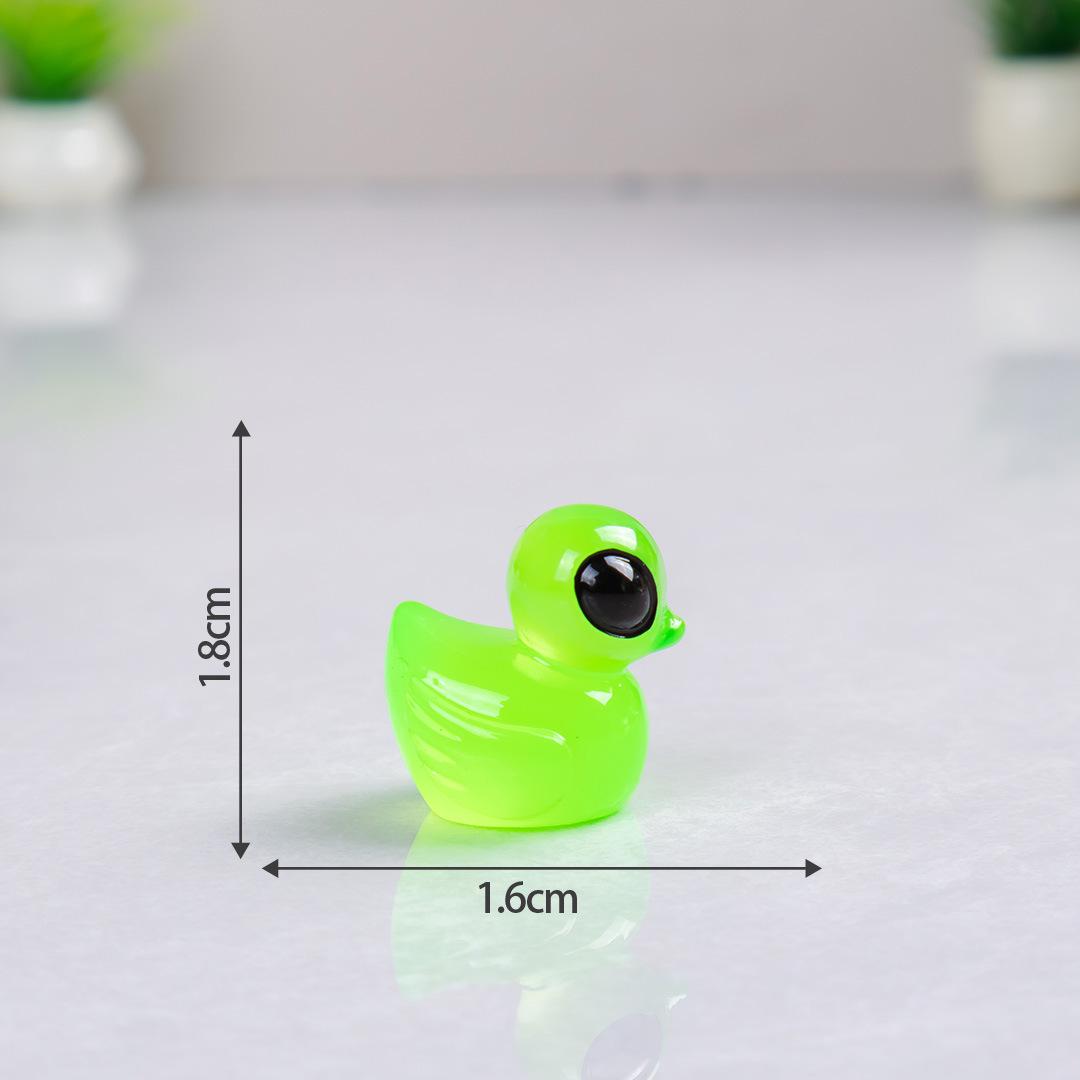 Glow in the Dark Alien Duck Resin Charms | Luminous Space Duck Flatback Cabochons for DIY Crafts & Jewellery Making