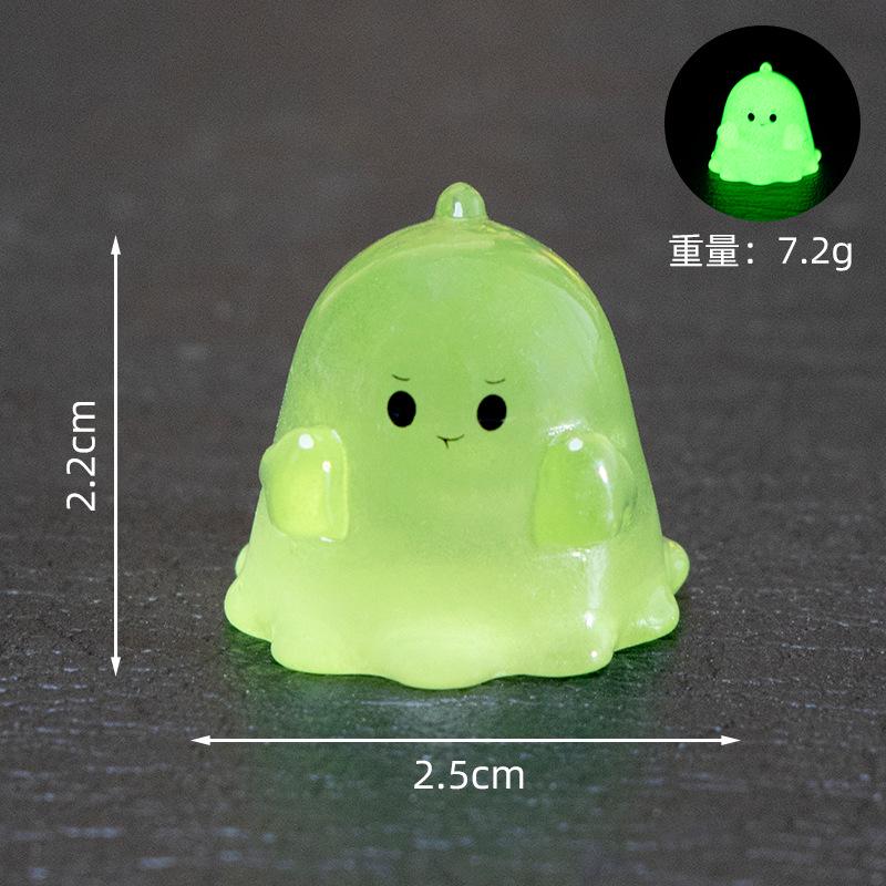 Glow in the Dark Ghost Resin Charms luminous flatback resin cabochons for DIY crafts