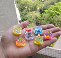 Glow in the Dark Halloween Pumpkin Resin Charms | Luminous Flatback Cabochons for DIY Crafts, Jewellery Making & Earrings