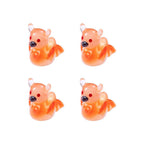 Orange glow in the dark Halloween bat resin charms