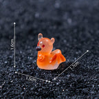 Orange glow in the dark Halloween bat resin charms
