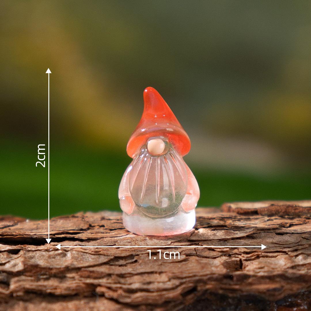 Glow in the Dark Gnome Resin Charms luminous flatback resin cabochons for DIY crafts