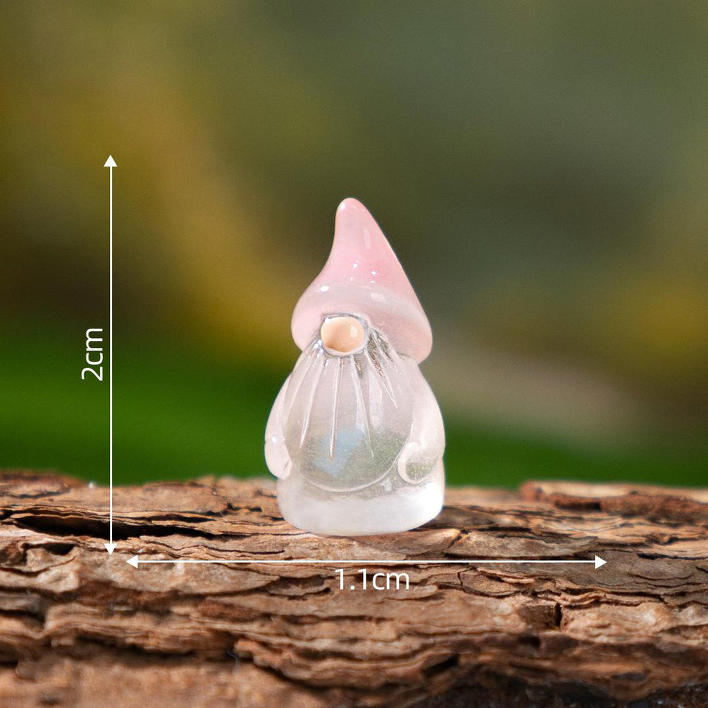 Glow in the Dark Gnome Resin Charms luminous flatback resin cabochons for DIY crafts