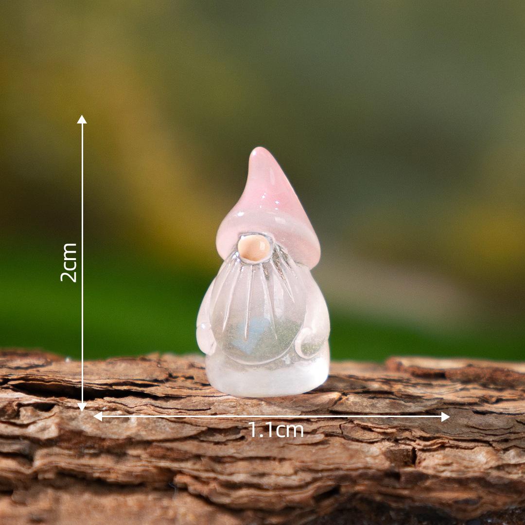 Glow in the Dark Gnome Resin Charms luminous flatback resin cabochons for DIY crafts
