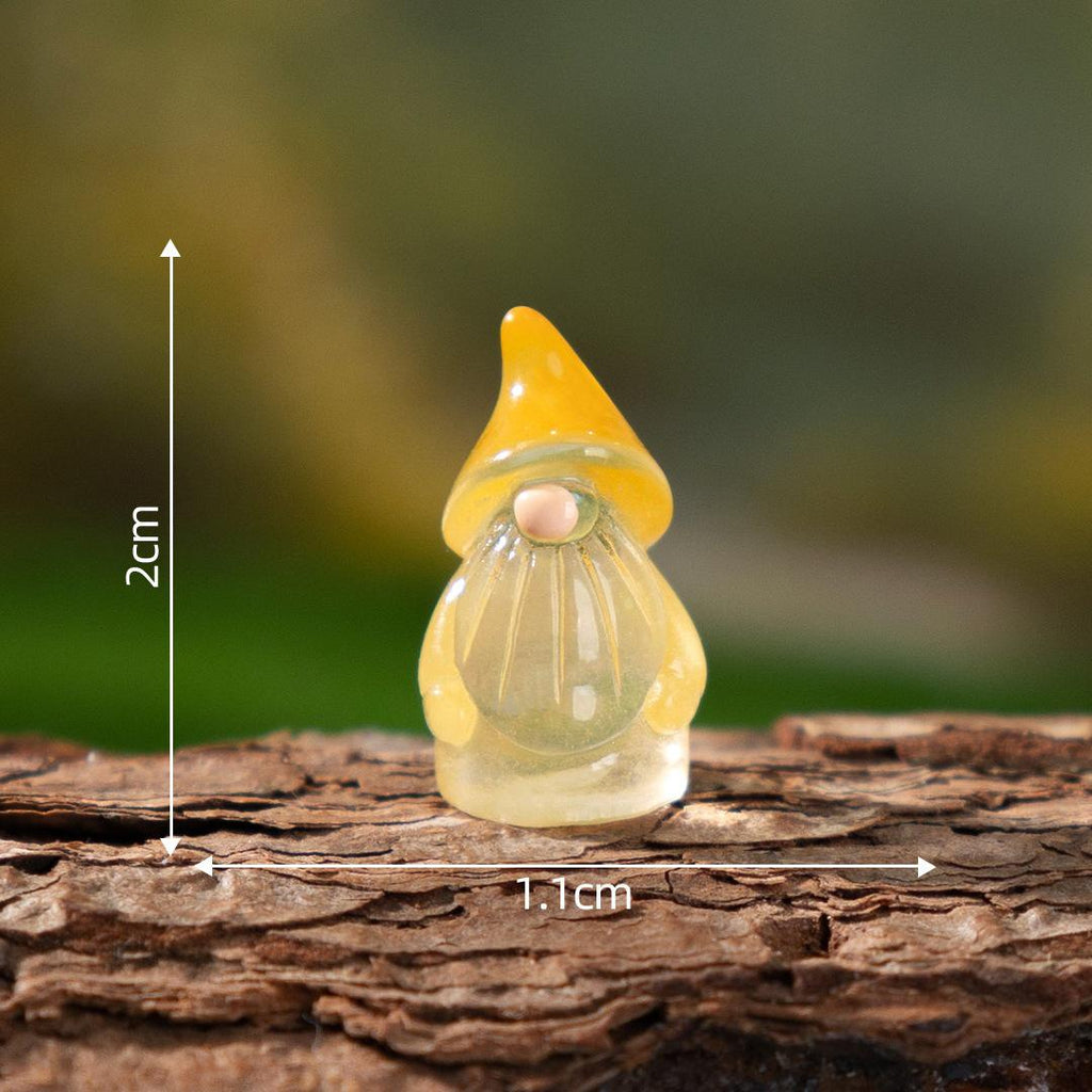 Glow in the Dark Gnome Resin Charms luminous flatback resin cabochons for DIY crafts